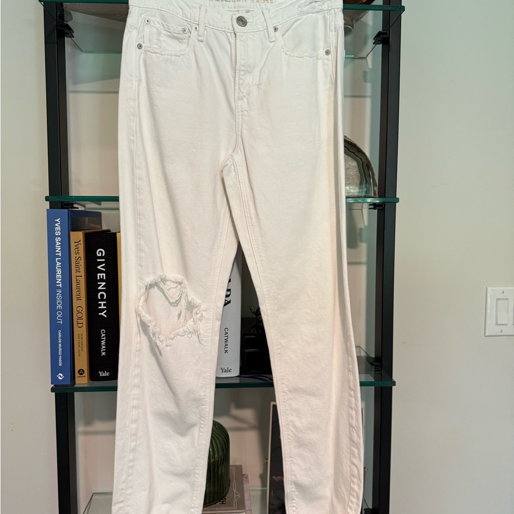 American Eagle Outfitters High Rise White Jeans P003